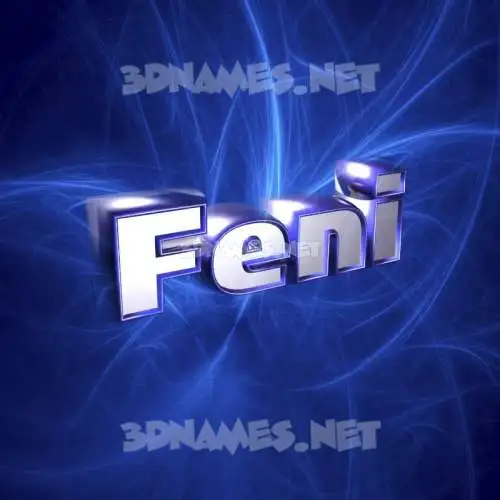 feni in Plasma style - 3D name wallpaper