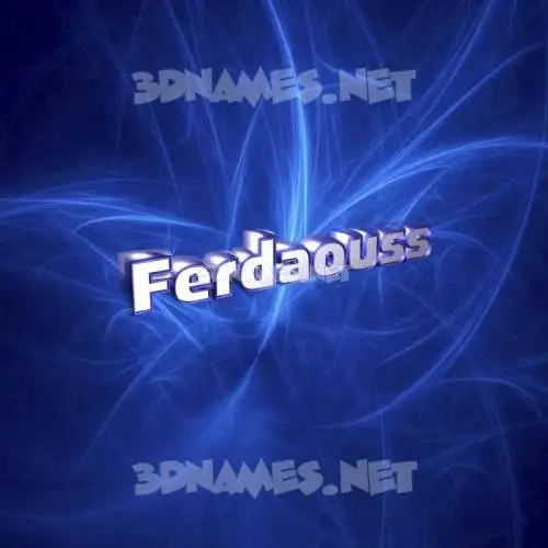 ferdaouss in Plasma style - 3D name wallpaper ferdaouss in Plasma style - 3D name wallpaper