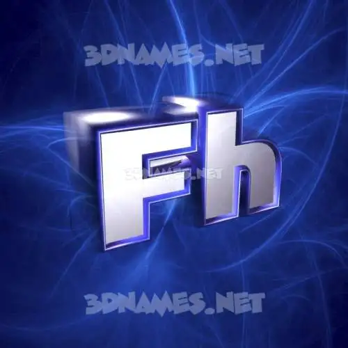fh in Plasma style - 3D name wallpaper fh in Plasma style - 3D name wallpaper