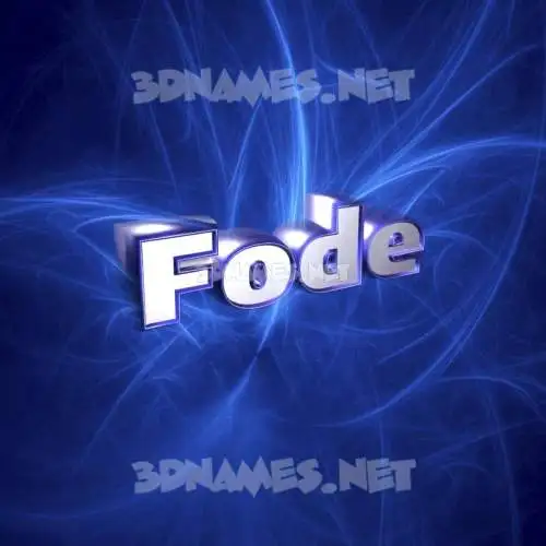fode in Plasma style - 3D name wallpaper fode in Plasma style - 3D name wallpaper
