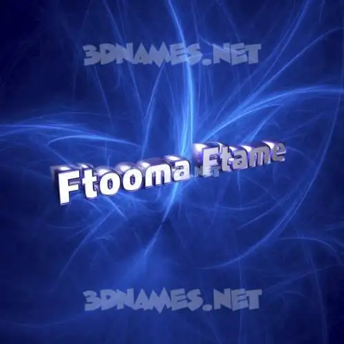 ftooma ftame in Plasma style - 3D name wallpaper ftooma ftame in Plasma style - 3D name wallpaper