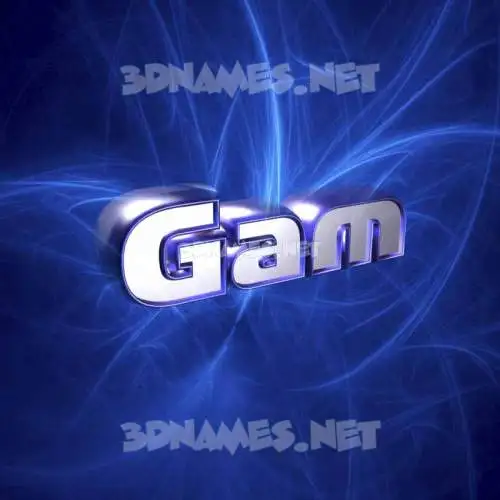 gam in Plasma style - 3D name wallpaper gam in Plasma style - 3D name wallpaper