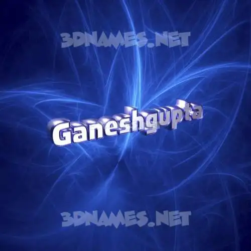 ganeshgupta in Plasma style - 3D name wallpaper
