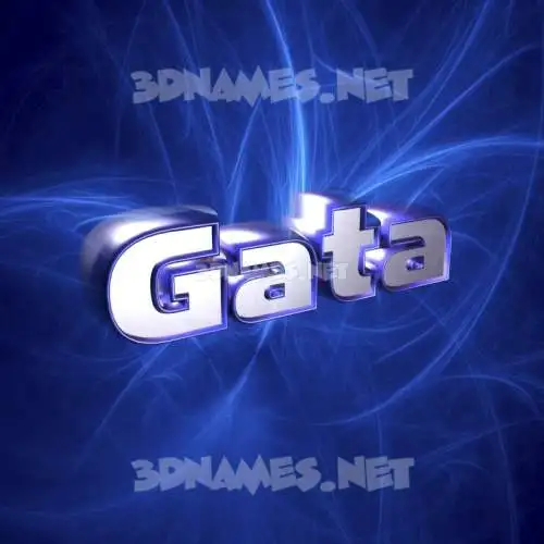 gata in Plasma style - 3D name wallpaper gata in Plasma style - 3D name wallpaper