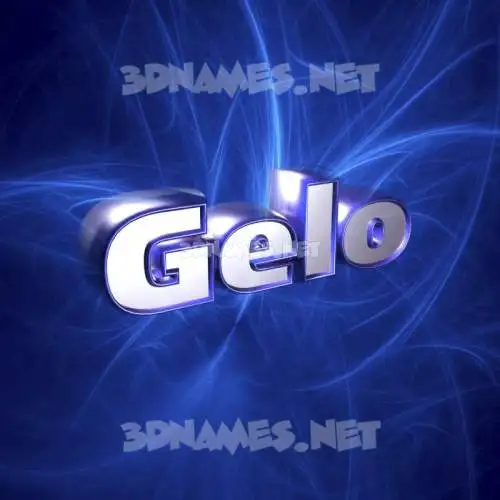 gelo in Plasma style - 3D name wallpaper gelo in Plasma style - 3D name wallpaper