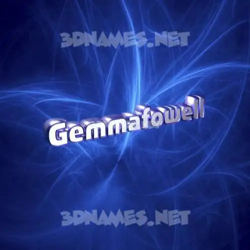 gemmafowell in Plasma style - 3D name wallpaper gemmafowell in Plasma style - 3D name wallpaper