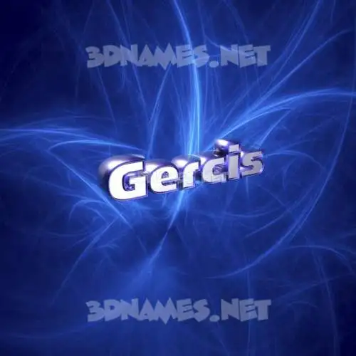 gercis in Plasma style - 3D name wallpaper gercis in Plasma style - 3D name wallpaper