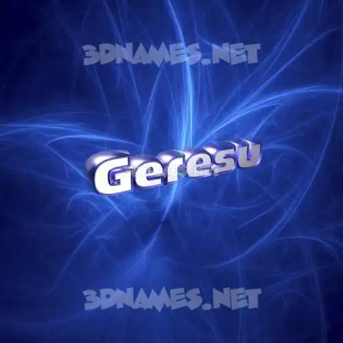 geresu in Plasma style - 3D name wallpaper geresu in Plasma style - 3D name wallpaper