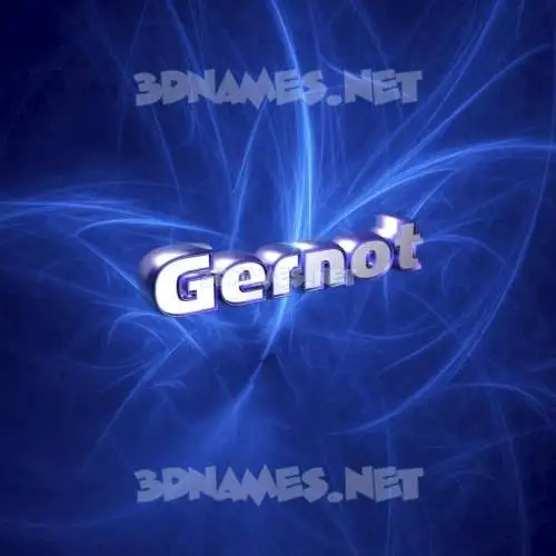 gernot in Plasma style - 3D name wallpaper