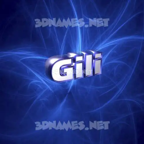 gili in Plasma style - 3D name wallpaper
