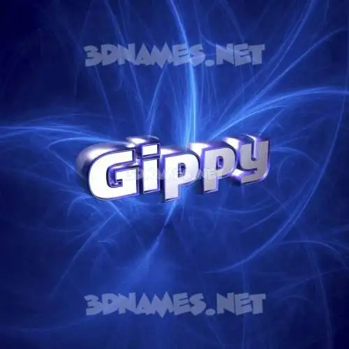 gippy in Plasma style - 3D name wallpaper gippy in Plasma style - 3D name wallpaper