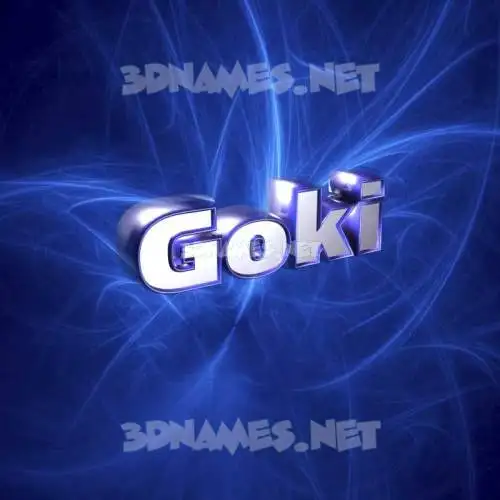 goki in Plasma style - 3D name wallpaper goki in Plasma style - 3D name wallpaper
