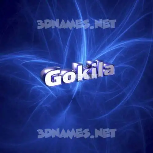 gokila in Plasma style - 3D name wallpaper gokila in Plasma style - 3D name wallpaper