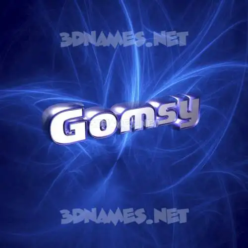 gomsy in Plasma style - 3D name wallpaper gomsy in Plasma style - 3D name wallpaper