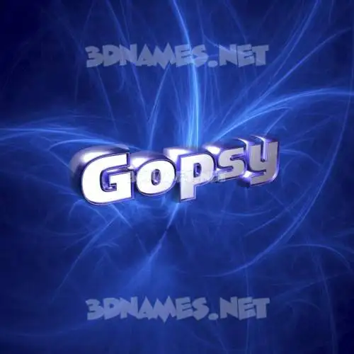 gopsy in Plasma style - 3D name wallpaper gopsy in Plasma style - 3D name wallpaper