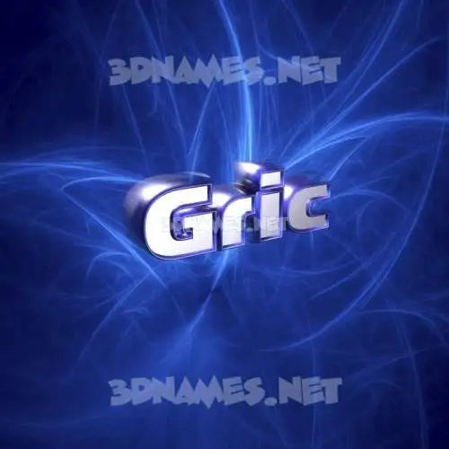 gric in Plasma style - 3D name wallpaper gric in Plasma style - 3D name wallpaper