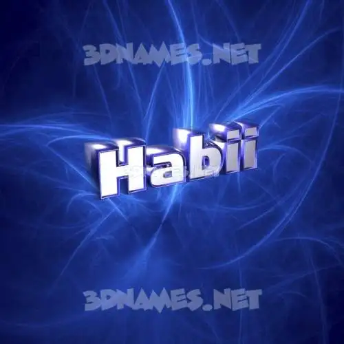 habii in Plasma style - 3D name wallpaper habii in Plasma style - 3D name wallpaper