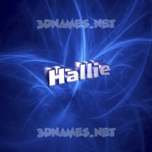 hallie in Plasma style - 3D name wallpaper hallie in Plasma style - 3D name wallpaper