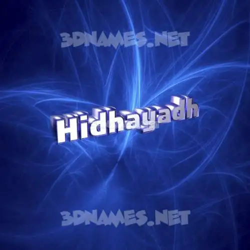 hidhayadh in Plasma style - 3D name wallpaper hidhayadh in Plasma style - 3D name wallpaper
