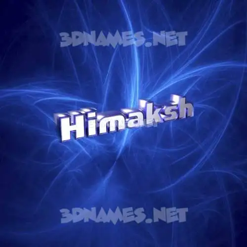 himaksh in Plasma style - 3D name wallpaper