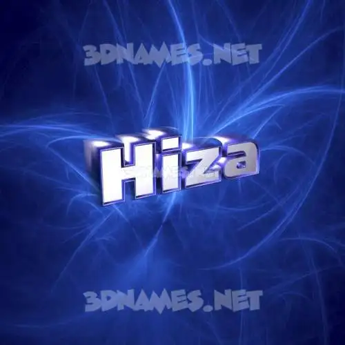 hiza in Plasma style - 3D name wallpaper hiza in Plasma style - 3D name wallpaper