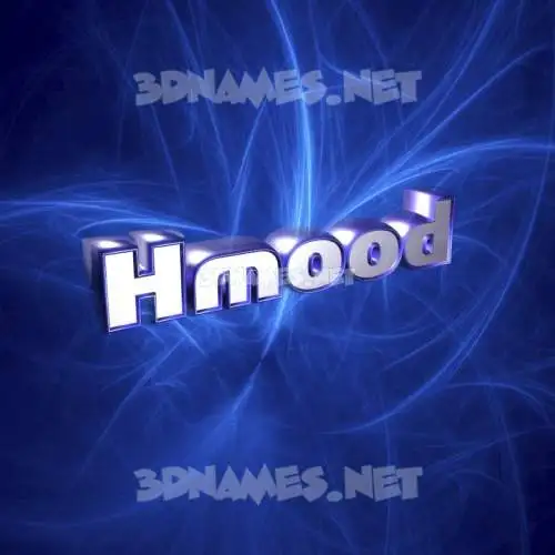 hmood in Plasma style - 3D name wallpaper
