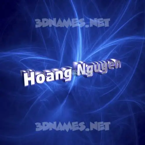 hoang nguyen in Plasma style - 3D name wallpaper