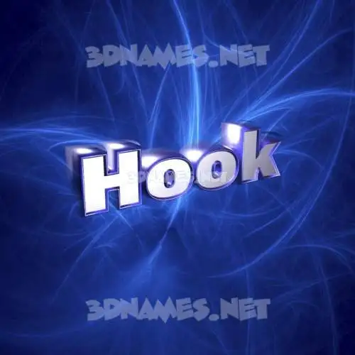 hook in Plasma style - 3D name wallpaper