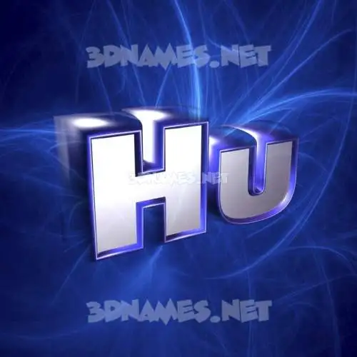 hu in Plasma style - 3D name wallpaper hu in Plasma style - 3D name wallpaper