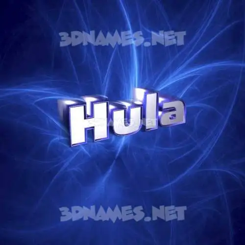 hula in Plasma style - 3D name wallpaper hula in Plasma style - 3D name wallpaper