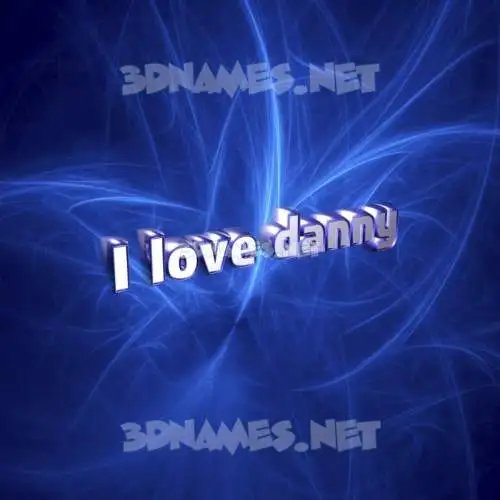 i love danny in Plasma style - 3D name wallpaper i love danny in Plasma style - 3D name wallpaper