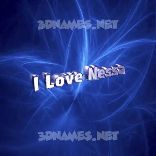 i love nessa in Plasma style - 3D name wallpaper i love nessa in Plasma style - 3D name wallpaper