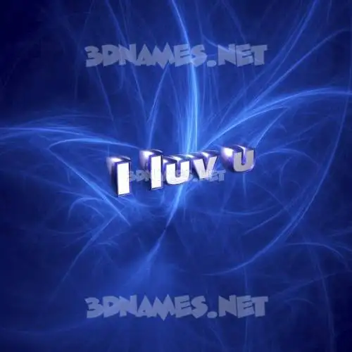 i luv u in Plasma style - 3D name wallpaper i luv u in Plasma style - 3D name wallpaper