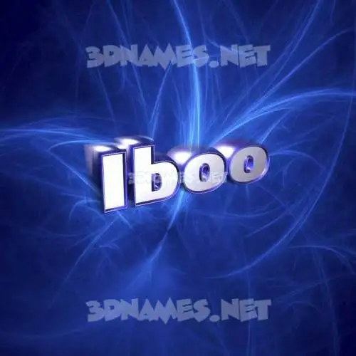 iboo in Plasma style - 3D name wallpaper iboo in Plasma style - 3D name wallpaper
