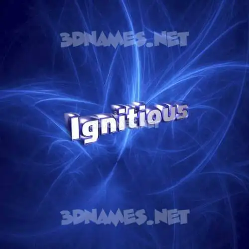 ignitious in Plasma style - 3D name wallpaper ignitious in Plasma style - 3D name wallpaper