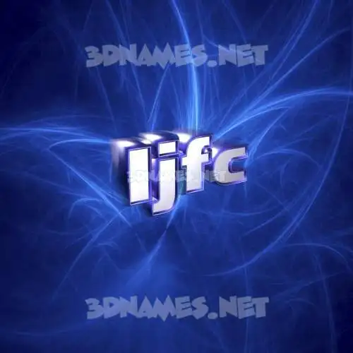 ijfc in Plasma style - 3D name wallpaper