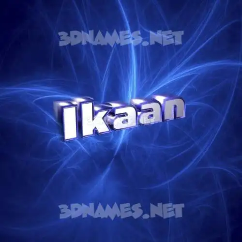 ikaan in Plasma style - 3D name wallpaper ikaan in Plasma style - 3D name wallpaper