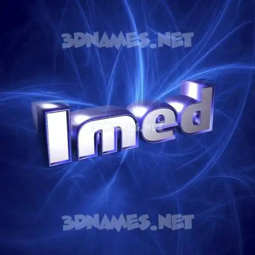 imed in Plasma style - 3D name wallpaper