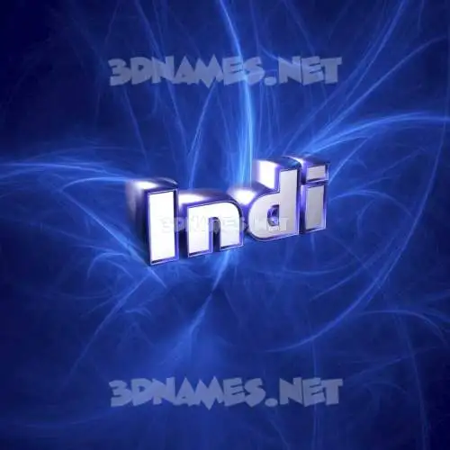indi in Plasma style - 3D name wallpaper indi in Plasma style - 3D name wallpaper