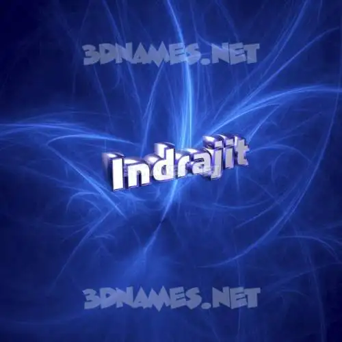 indrajit in Plasma style - 3D name wallpaper