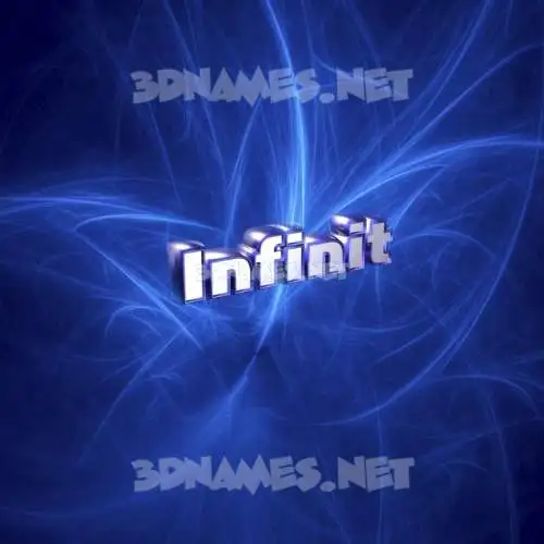 infinit in Plasma style - 3D name wallpaper