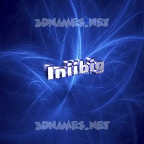 iniibig in Plasma style - 3D name wallpaper iniibig in Plasma style - 3D name wallpaper