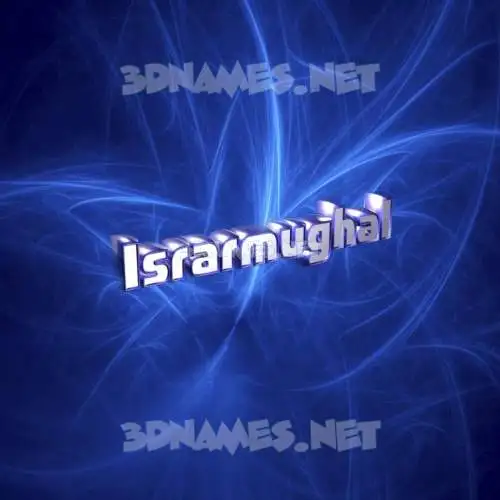israrmughal in Plasma style - 3D name wallpaper