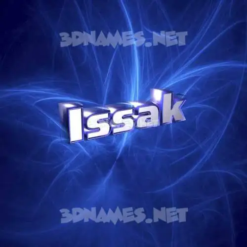 issak in Plasma style - 3D name wallpaper