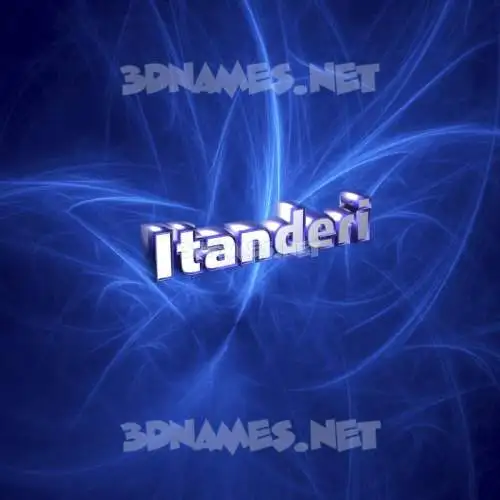 itanderi in Plasma style - 3D name wallpaper itanderi in Plasma style - 3D name wallpaper