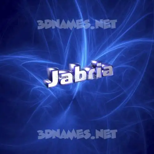 jabria in Plasma style - 3D name wallpaper jabria in Plasma style - 3D name wallpaper