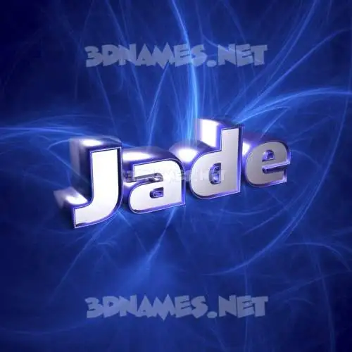 jade in Plasma style - 3D name wallpaper
