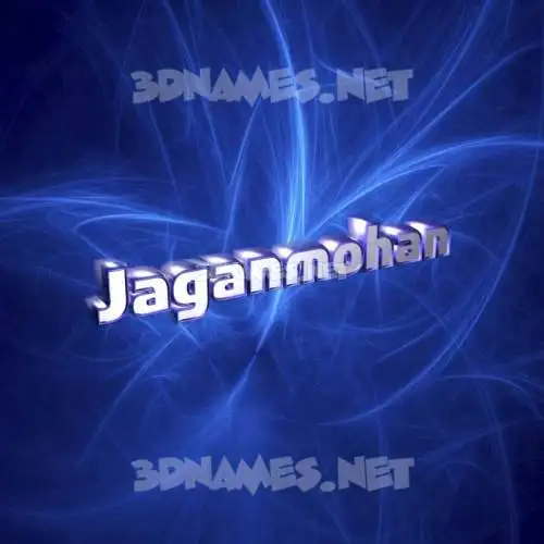 jaganmohan in Plasma style - 3D name wallpaper
