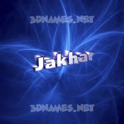 jakhar in Plasma style - 3D name wallpaper