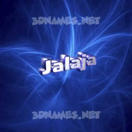 jalaja in Plasma style - 3D name wallpaper jalaja in Plasma style - 3D name wallpaper